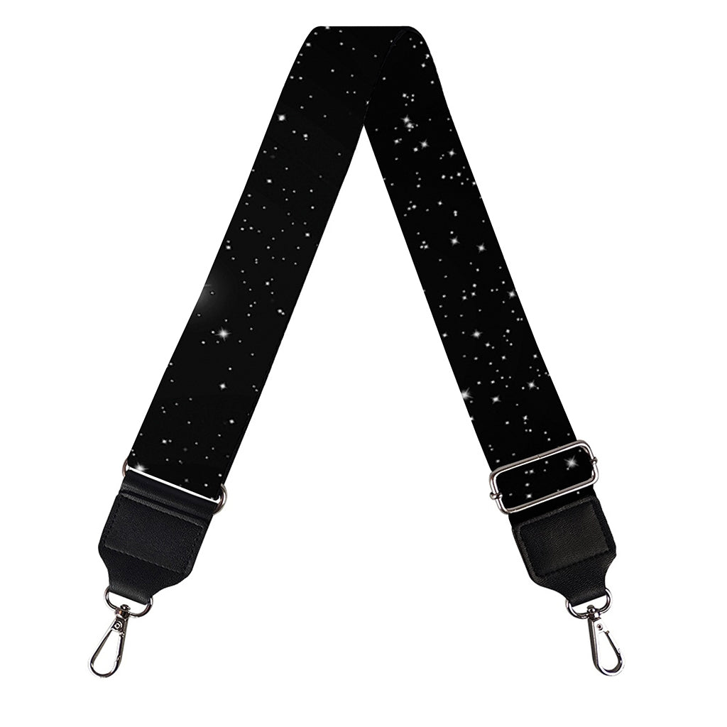 Black Space Print Bag Strap