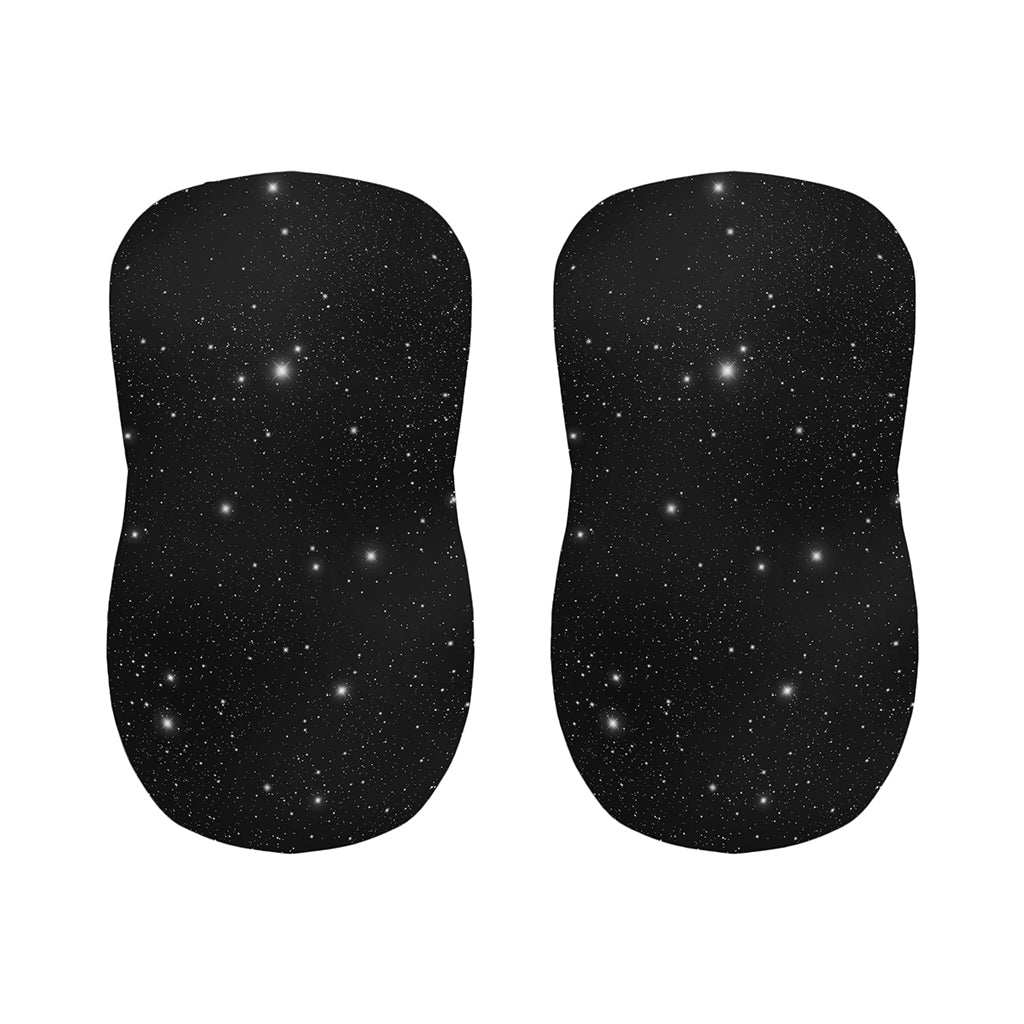 Black Space Print Bar Stool Covers