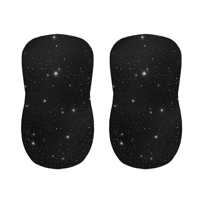 Black Space Print Bar Stool Covers