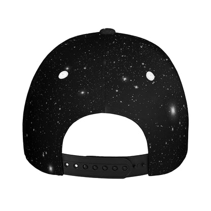 Black Space Print Baseball Cap