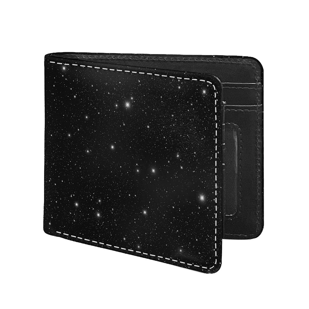 Black Space Print Bifold Wallet