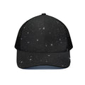 Black Space Print Black Mesh Trucker Hat