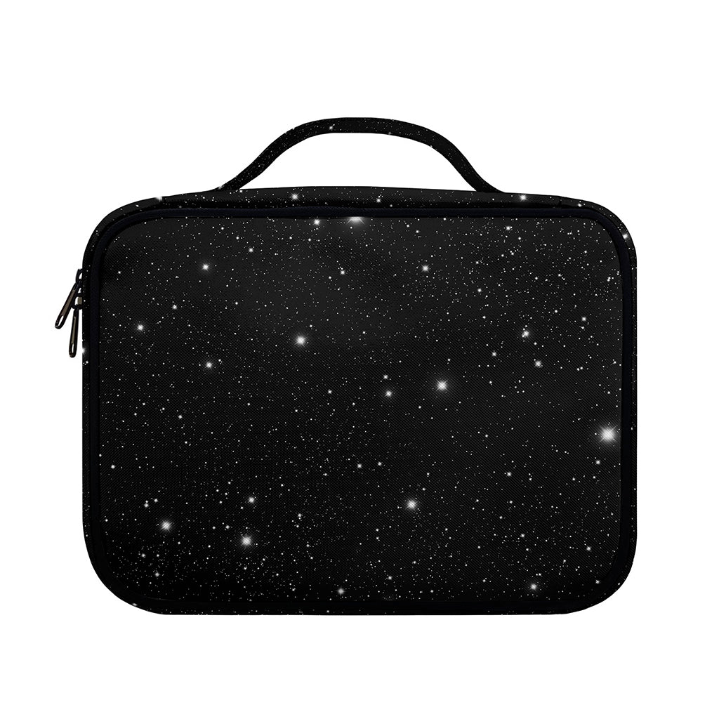 Black Space Print Briefcase Bible Bag