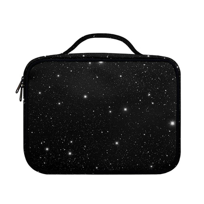 Black Space Print Briefcase Bible Bag