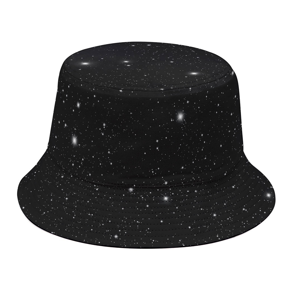 Black Space Print Bucket Hat