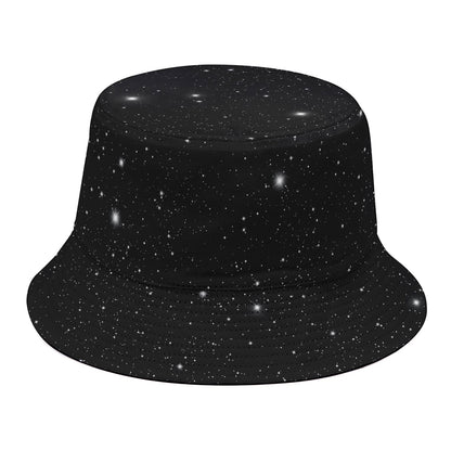Black Space Print Bucket Hat