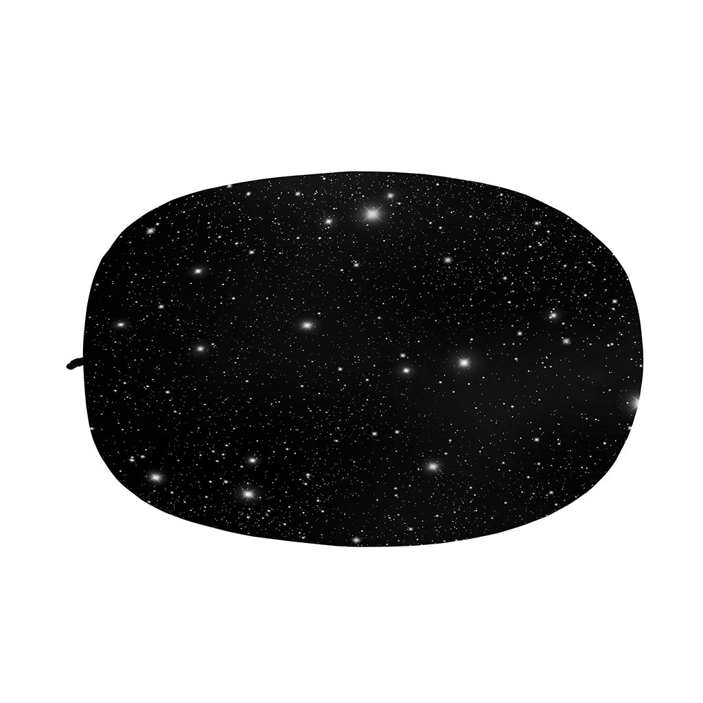 Black Space Print Car Side Mirror Covers