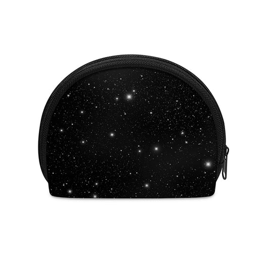 Black Space Print Coin Purse