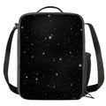 Black Space Print Crossbody Lunch Bag