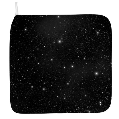 Black Space Print Hand Towel