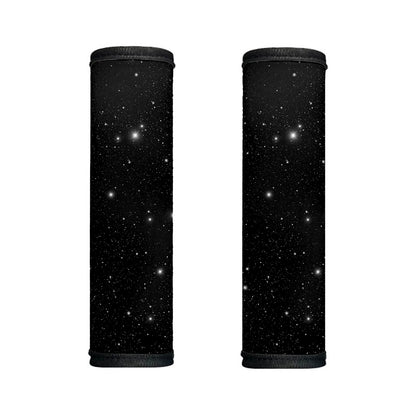 Black Space Print Handle Covers