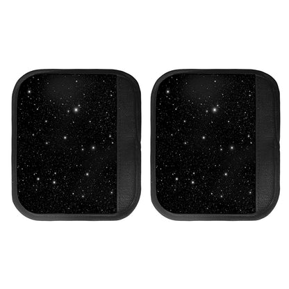 Black Space Print Handle Covers