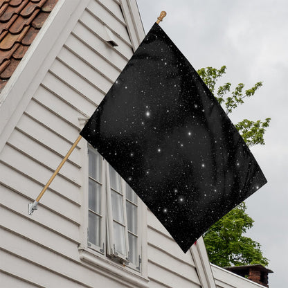 Black Space Print House Flag