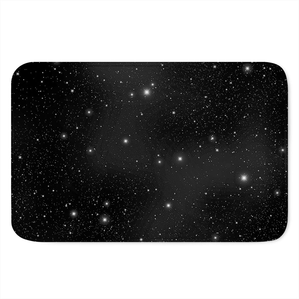 Black Space Print Indoor Door Mat