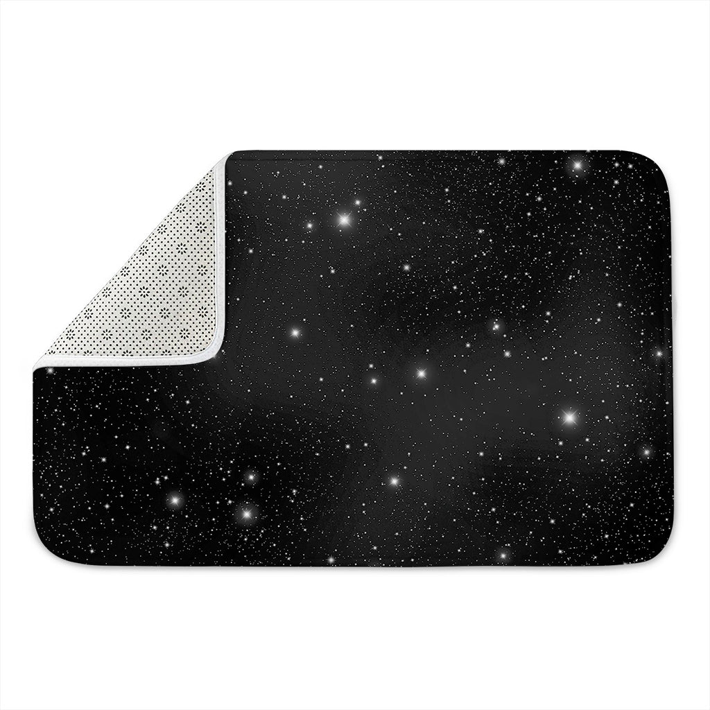 Black Space Print Indoor Door Mat