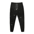 Black Space Print Jogger Pants