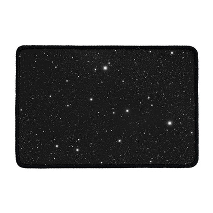 Black Space Print Kitchen Mat