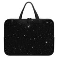 Black Space Print Laptop Sleeve With Handle