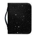 Black Space Print Leather Bible Cover