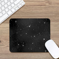 Black Space Print Mouse Pad