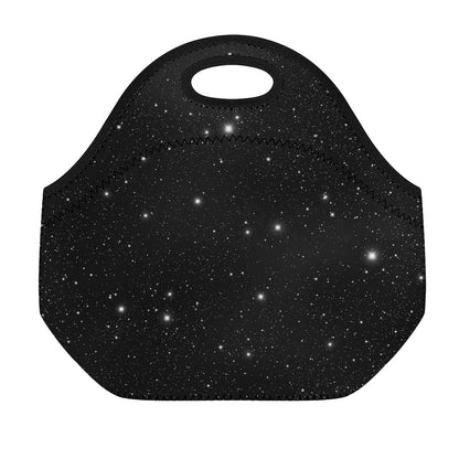 Black Space Print Neoprene Lunch Bag