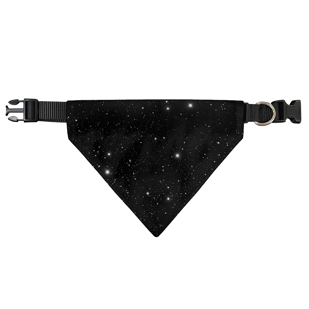 Black Space Print Over The Collar Dog Bandana