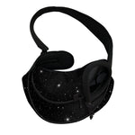 Black Space Print Pet Sling Carrier