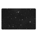 Black Space Print Polyester Doormat