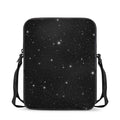 Black Space Print Rectangular Crossbody Bag
