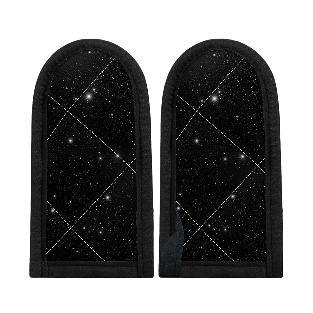 Black Space Print Skillet Handle Cover