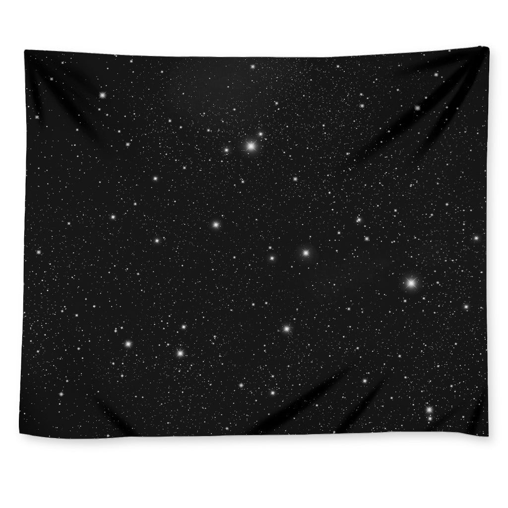 Black Space Print Tapestry