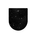 Black Space Print Toilet Lid Cover