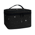 Black Space Print Travel Makeup Bag