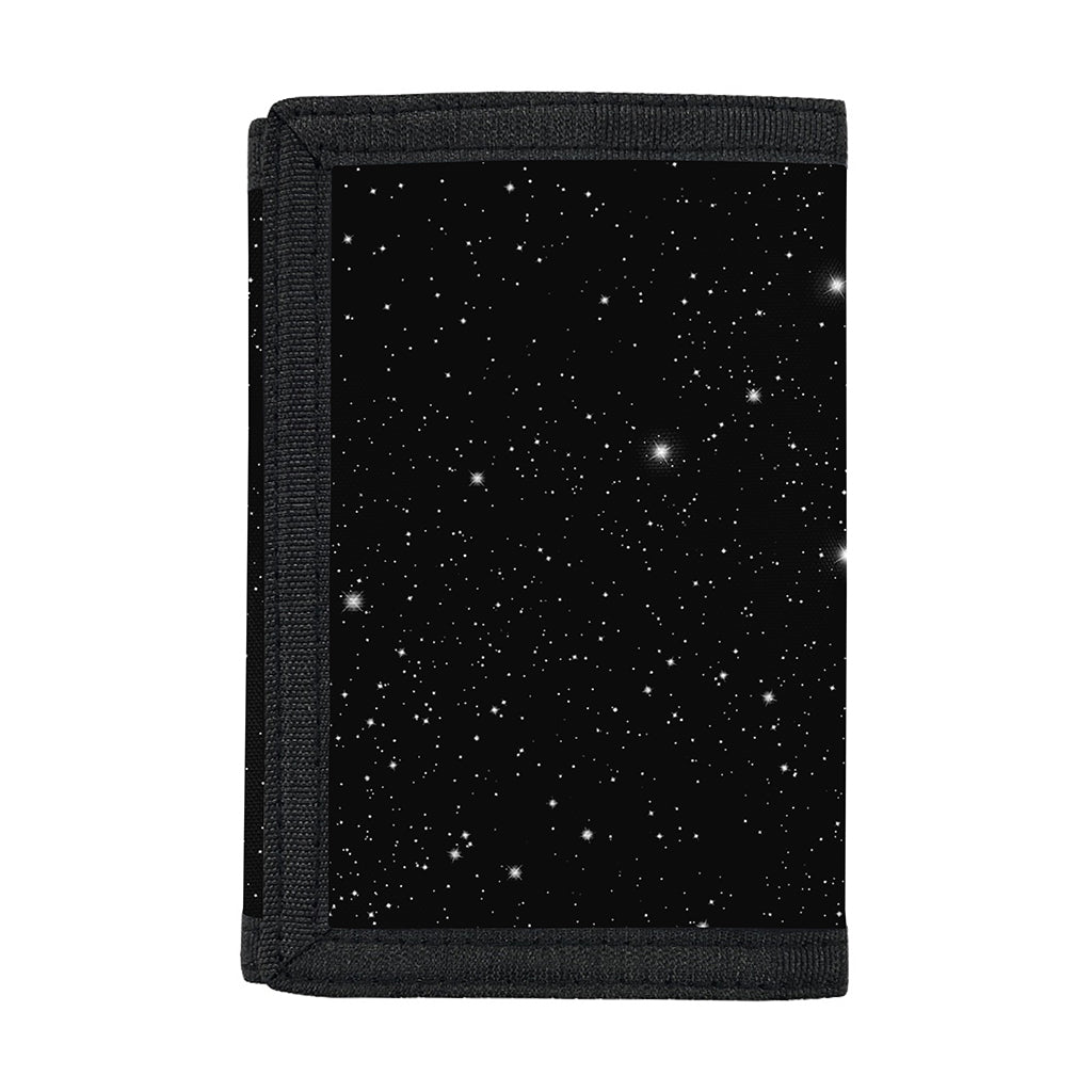 Black Space Print Trifold Wallet