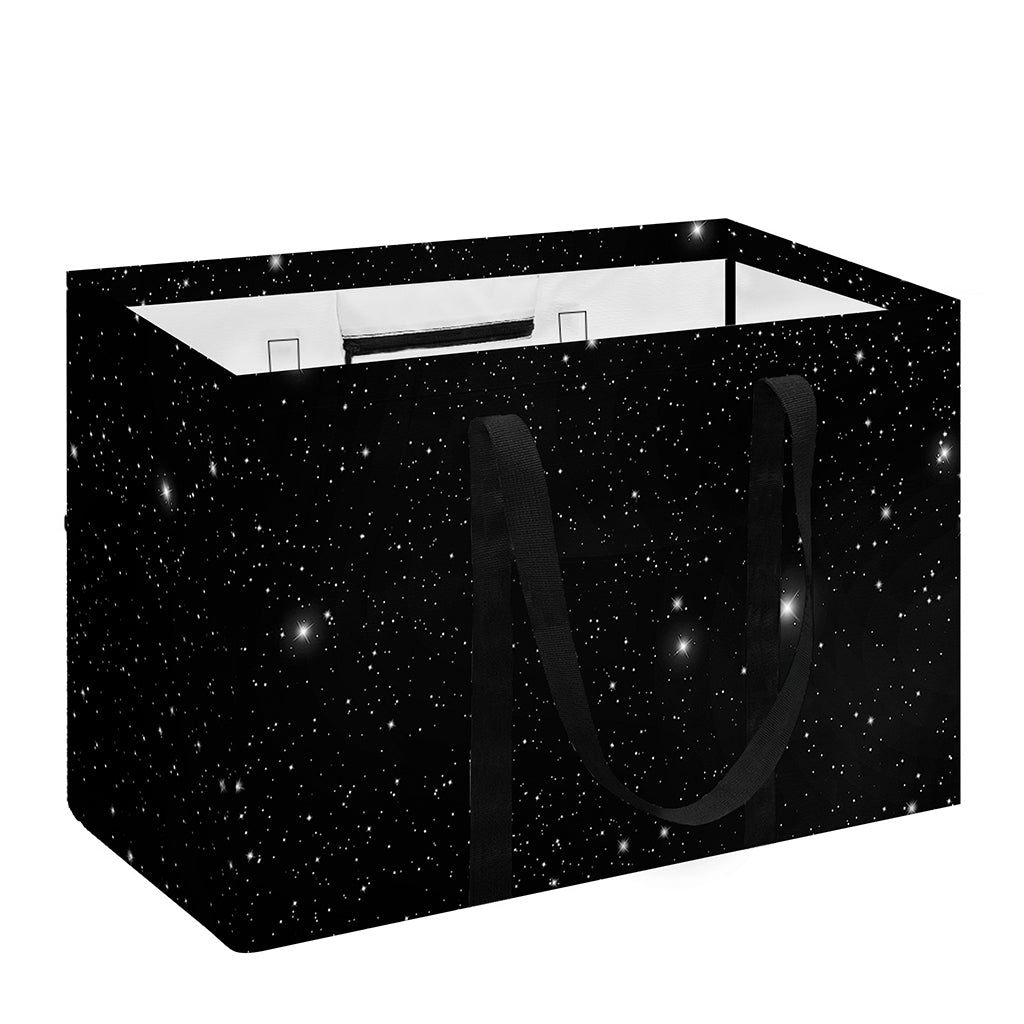 Black Space Print Utility Tote Bag