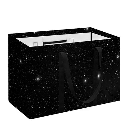 Black Space Print Utility Tote Bag