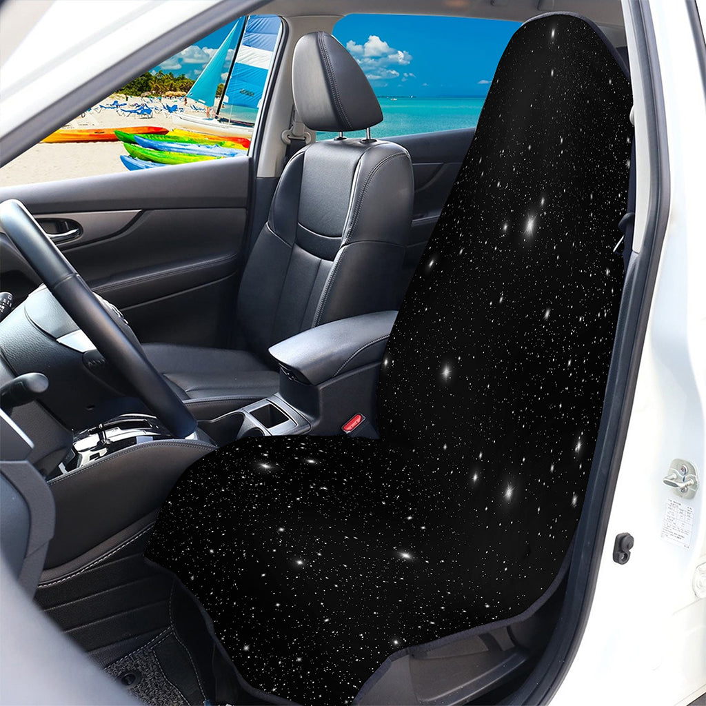 Black Space Print Waterproof Car Seat Cover