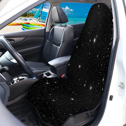 Black Space Print Waterproof Car Seat Cover