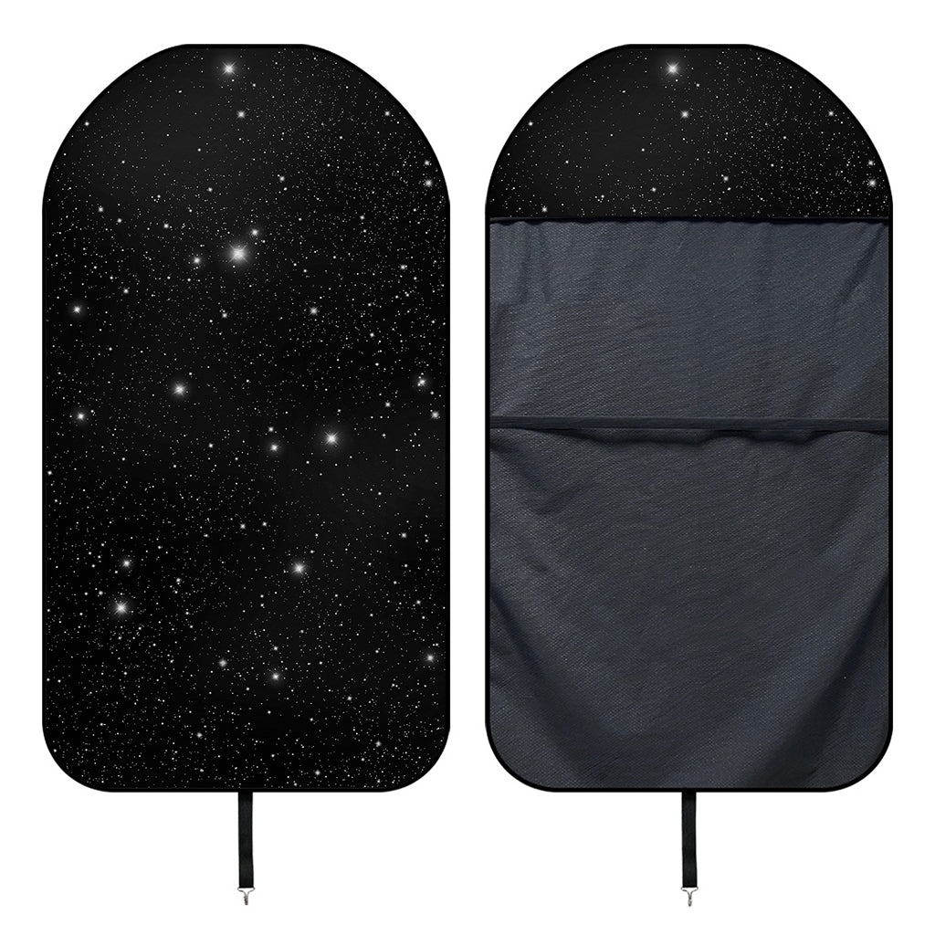 Black Space Print Waterproof Car Seat Cover