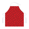 Black Spots Ladybird Pattern Print Adjustable Apron