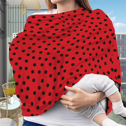 Black Spots Ladybird Pattern Print Baby Seat Cover