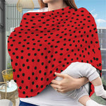 Black Spots Ladybird Pattern Print Baby Seat Cover
