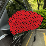 Black Spots Ladybird Pattern Print Car Side Mirror Covers
