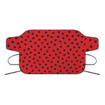 Black Spots Ladybird Pattern Print Car Windshield Snow Cover