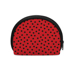 Black Spots Ladybird Pattern Print Coin Purse