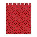 Black Spots Ladybird Pattern Print Curtain