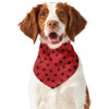 Black Spots Ladybird Pattern Print Dog Bandana