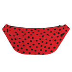 Black Spots Ladybird Pattern Print Fanny Pack