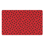 Black Spots Ladybird Pattern Print Polyester Doormat