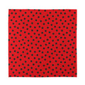 Black Spots Ladybird Pattern Print Silk Bandana